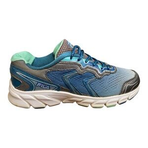 Fila COOL MAX Y2K Teal Grey athletic mesh lace up running sneakers shoes Size 7